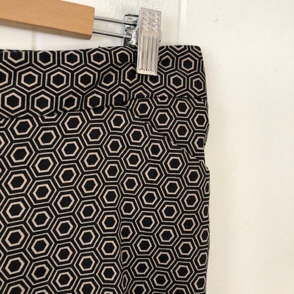 Laundry Womens Pants Cropped Geometric Print Size 8 - Picture 5 of 9